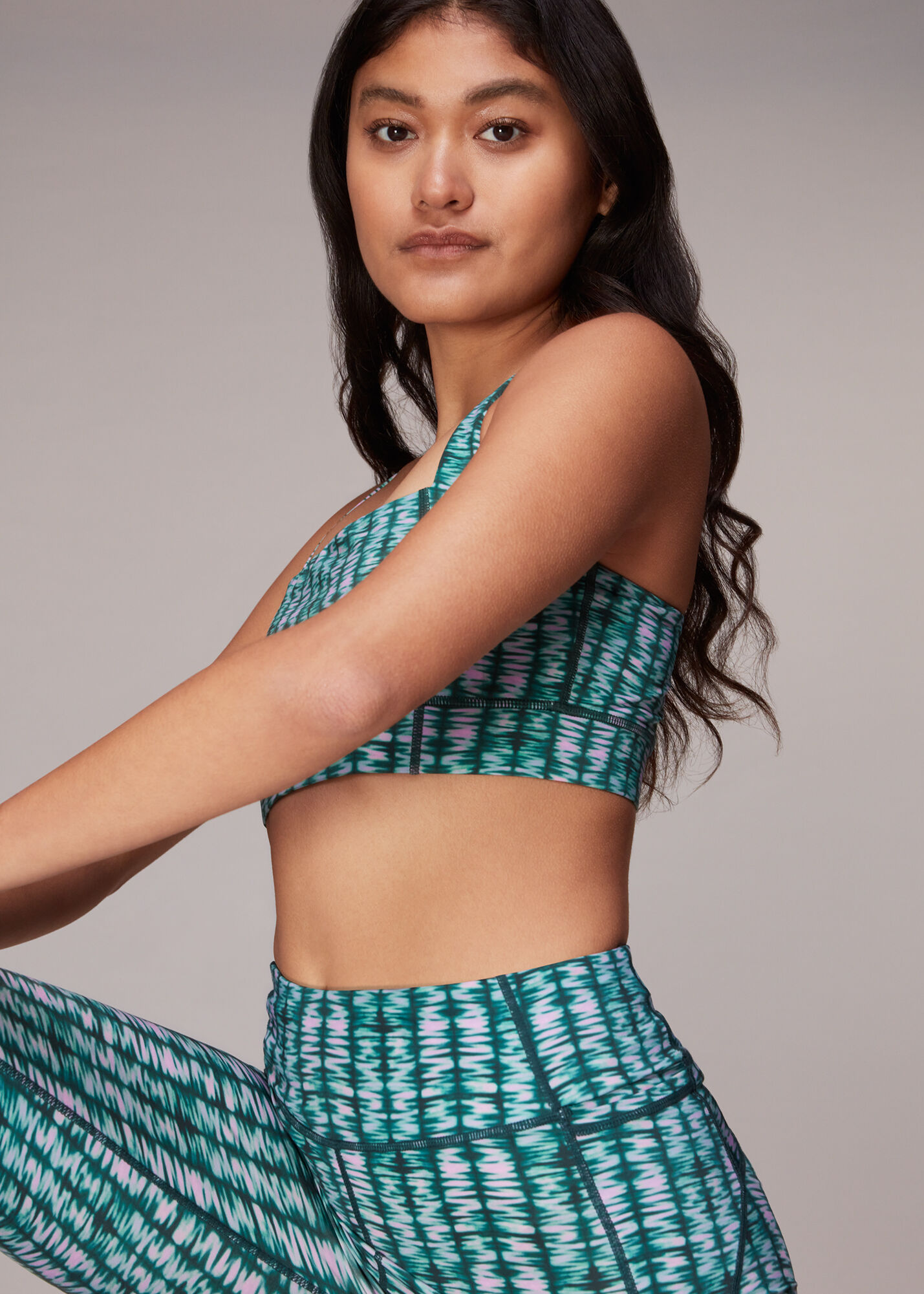 Patterned sports bra deals
